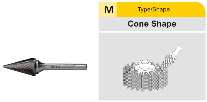 CARBIDE BURR - CONE SHAPE