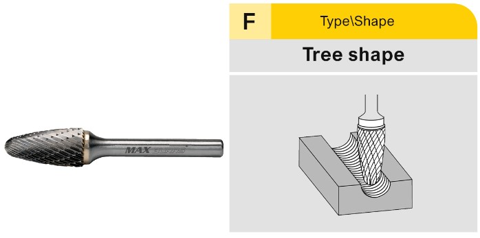 CARBIDE BURR - TREE SHAPE