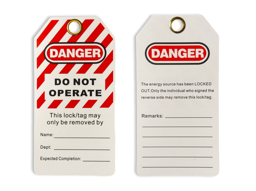SAFETY TAG - DO NOT OPERATE